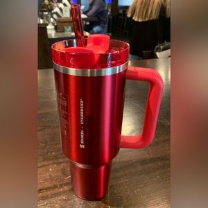 Stanley + Starbucks (40 oz) Red 2023 Holiday Tumbler Cup
